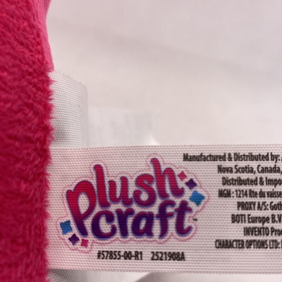 Plush Craft Plush Pink White Unicorn Pillow Decor 8" - Picture 5 of 9